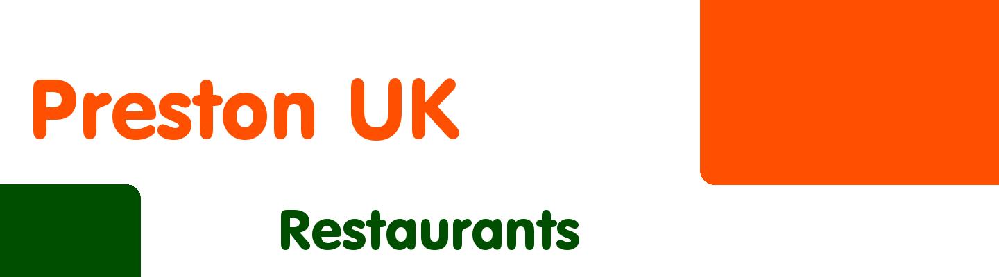 Best restaurants in Preston UK - Rating & Reviews